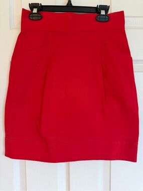 French Connection Red Pencil Skirt